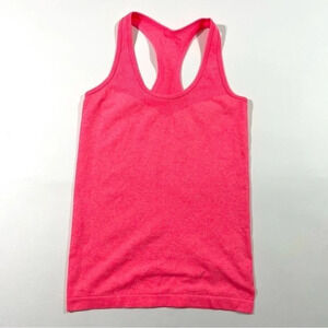 Lorna Jane Seamless Racerback Tank Top Neon Pink
